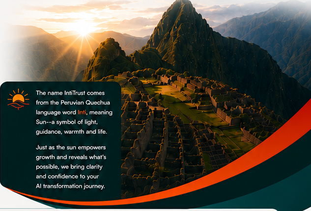 Sunrise over Peruvian mountains and ancient terraces